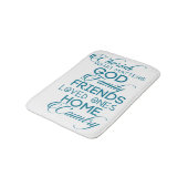 シェリッシュwhatが重要ティール（緑がかった色） バスマット (アングル)