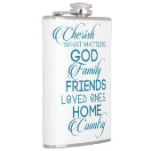 シェリッシュwhatが重要ティール（緑がかった色） フラスク (右)