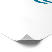 シェリッシュwhatが重要ティール（緑がかった色） ポスター (角)