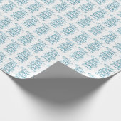 シェリッシュwhatが重要ティール（緑がかった色） ラッピングペーパー (角)