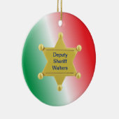 シェリフカスタムクリスマスオーナメント セラミックオーナメント (右)