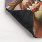 シェリフゲームマウスパッド | オートバイクールライダーパッド マウスパッド (コーナー)