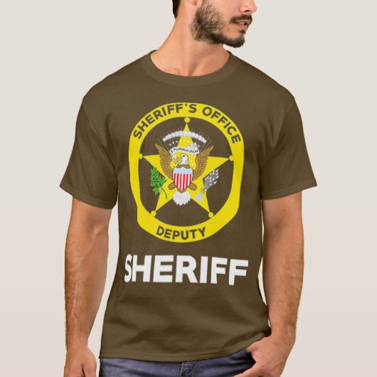 シェリフスLEO非番警察副官 Tシャツ (正面)