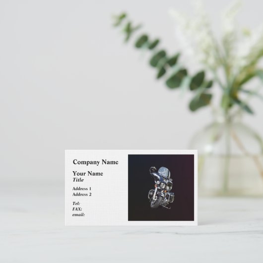 シェリフズバイク 名刺 (スタンド正面)