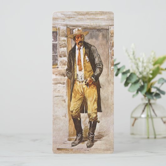 シェリフポートレートバイセルツァー、ヴィンテージウェストカウボーイ (スタンド正面)