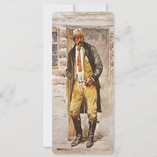 シェリフポートレートバイセルツァー、ヴィンテージウェストカウボーイ (正面)