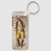 シェリフポートレートバイセルツァー、ヴィンテージウェストカウボーイ キーホルダー (裏面)