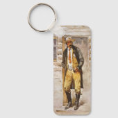 シェリフポートレートバイセルツァー、ヴィンテージウェストカウボーイ キーホルダー (正面)