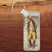 シェリフポートレートバイセルツァー、ヴィンテージウェストカウボーイ キーホルダー (正面)