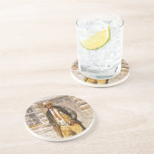 シェリフポートレートバイセルツァー、ヴィンテージウェストカウボーイ コースター (側面)