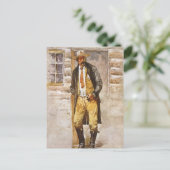 シェリフポートレートバイセルツァー、ヴィンテージウェストカウボーイ ポストカード (スタンド正面)