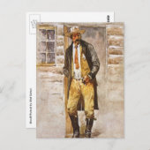 シェリフポートレートバイセルツァー、ヴィンテージウェストカウボーイ ポストカード (正面/裏面)