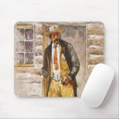 シェリフポートレートバイセルツァー、ヴィンテージウェストカウボーイ マウスパッド (マウス)