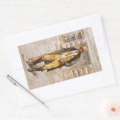 シェリフポートレートバイセルツァー、ヴィンテージウェストカウボーイ 長方形シール (封筒)