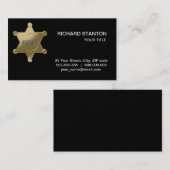 シェリフ・ゴールデンスター 名刺 (正面/裏面)