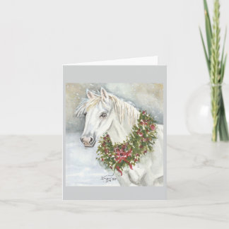 シェリーによるクリスマスの馬 カード