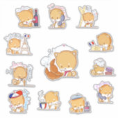 シェリーはフランスのステッカーパックに行く シール (正面)