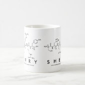 シェリーペプチド名mug コーヒーマグカップ (中央)