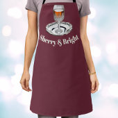 シェリー&ブライト面白いノベルティクリスマスキッチン エプロン