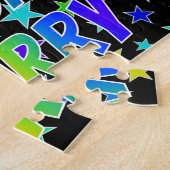 「シェリー」名、おもしろい「ハッピーバースデー」 ジグソーパズル (側面)