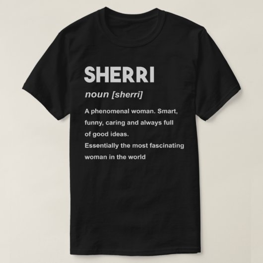 シェリ名 Tシャツ (デザイン正面)