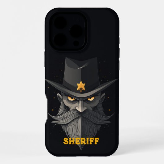 シェリ怒フ・ブラック iPhoneケース (裏面)