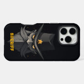 シェリ怒フ・ブラック iPhoneケース (裏面横)