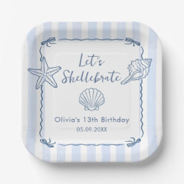 シェルでお祝いしよう 貝殻 誕生日 パーティー プレート