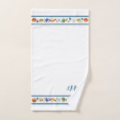 シェルとストライプバスタオルセット バスタオルセット (ハンドタオル)