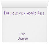 シェルとハートオンビーチカスタムラブカード (内部横(下))