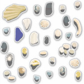 シェルと小石ビーチ シール (正面)