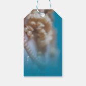 シェルと真珠エレガント絵を描ビーチパーティー ギフトタグ (裏面)