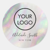 シェルにロゴを入れる ラウンドシール (正面)