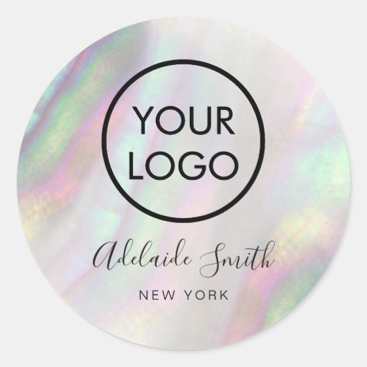 シェルにロゴを入れる ラウンドシール (正面)