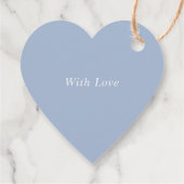 シェルのハート感謝していアートユービーチブルー結婚ズ フェイバータグ (裏面)