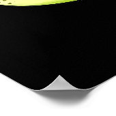 シェルはいおもしろいカタツムリPUN濃いBG ポスター (角)