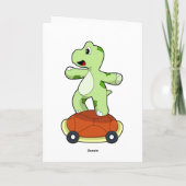 シェルをスケートボードにするカメ カード (裏面)