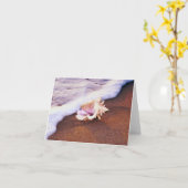 シェルをビーチノートカードに接続 カード (黄色い花)