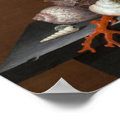 シェルを使用した静止寿命 | ヨハンヤコブディエッチュ ポスター (角)