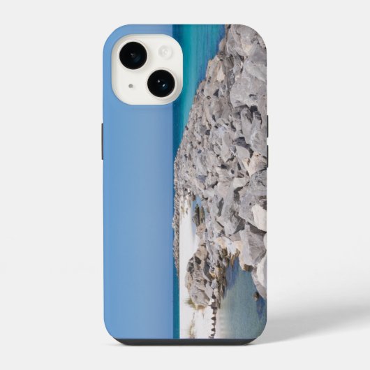 シェルアイランドの中央の防波堤iPhoneケース iPhoneケース (裏面)
