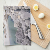 シェルアイランドジェティのキッチンタオルの中央 キッチンタオル (四つ折り)