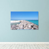 シェルアイランドジェティキャンバスの中央 キャンバスプリント (インサイチュ (ウッドフロア))