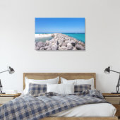 シェルアイランドジェティキャンバスの中央 キャンバスプリント (インサイチュ (寝室))