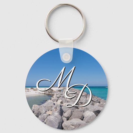 シェルアイランドジェティキーチェーンの中央 キーホルダー (正面)