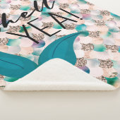 シェルイェアティール(緑がかった色)&金ゴールドグラムマーメイドテール&はかりで測 シェルパブランケット (3/4)