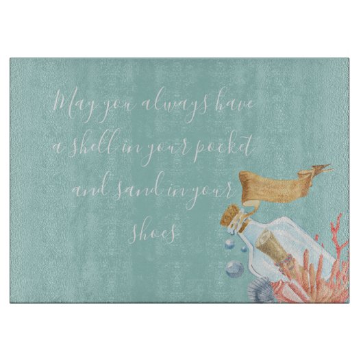 シェルインザポケットビーチテーマ カッティングボード (正面)