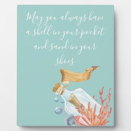 シェルインザポケットビーチテーマ フォトプラーク