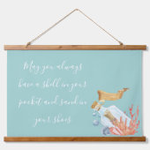 シェルインザポケットビーチテーマ 吊り下げ型タペストリー (正面)