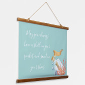 シェルインザポケットビーチテーマ 吊り下げ型タペストリー (傾斜あり)