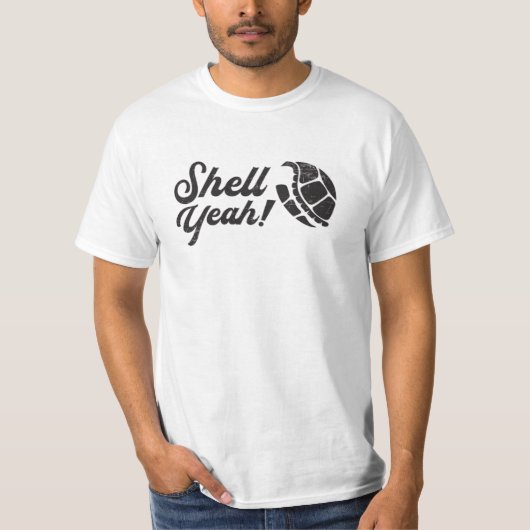 シェルイートルラバーターカメ海シーギフト Tシャツ (正面)